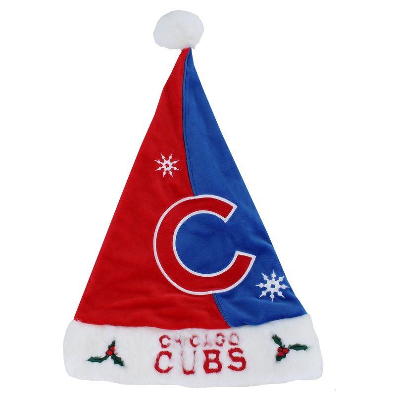 Chicago Cubs Christmas Santa Hat