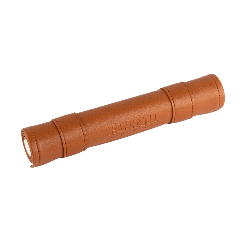 Dice Scroll Rolling Mat and Carrying Case, Brown