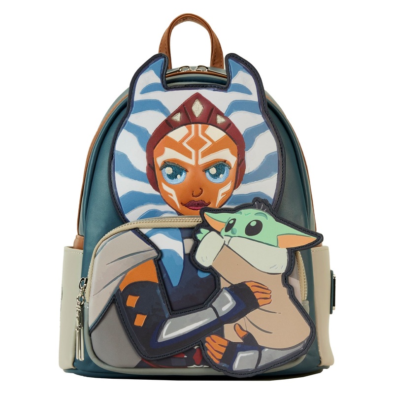 Star Wars The Mandalorian Ahsoka Holding Grogu Mini Backpack