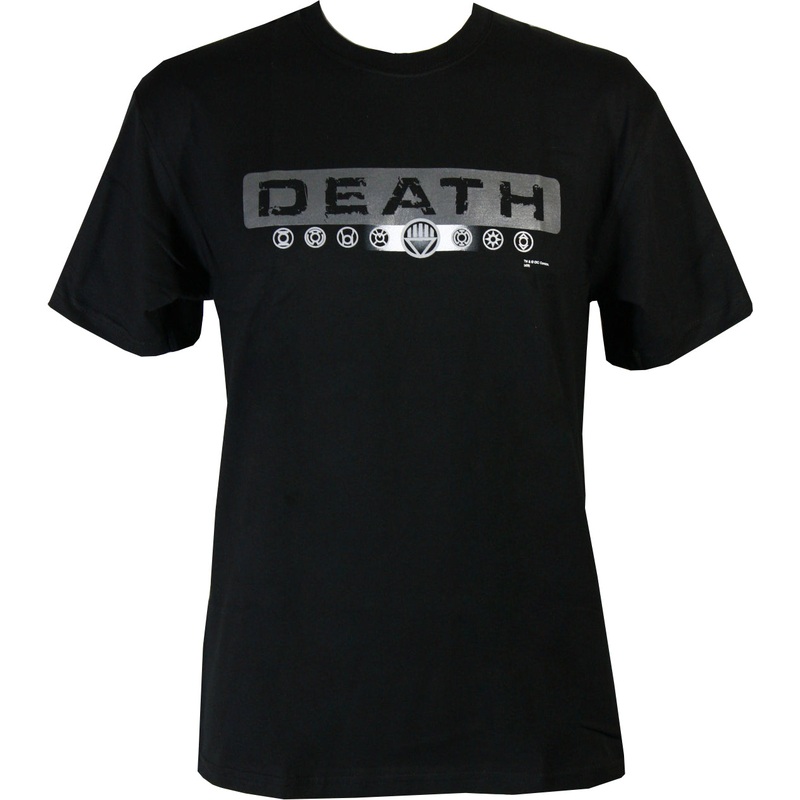 Blackest Night Black Lantern Death Logo T-Shirt