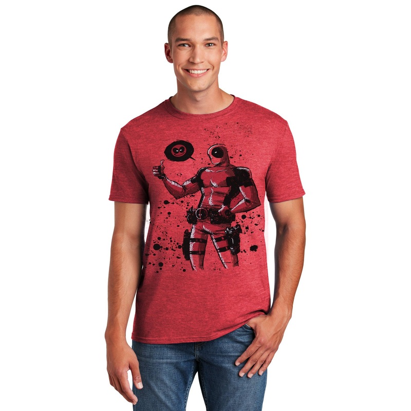 Deadpool, Dead Thumb Mens Lightweight Tee