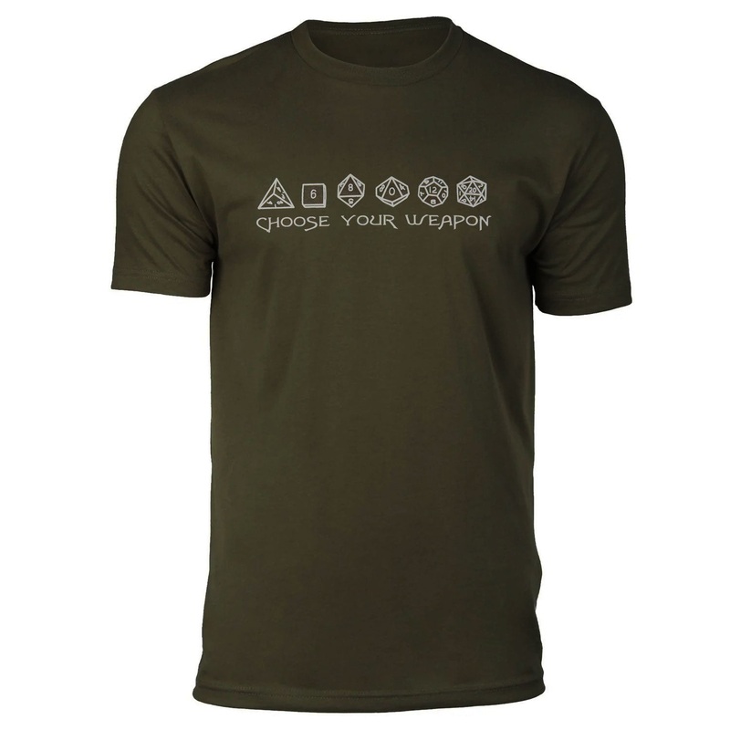 Dice: Choose your Weapon Premium Navy Green T-Shirt