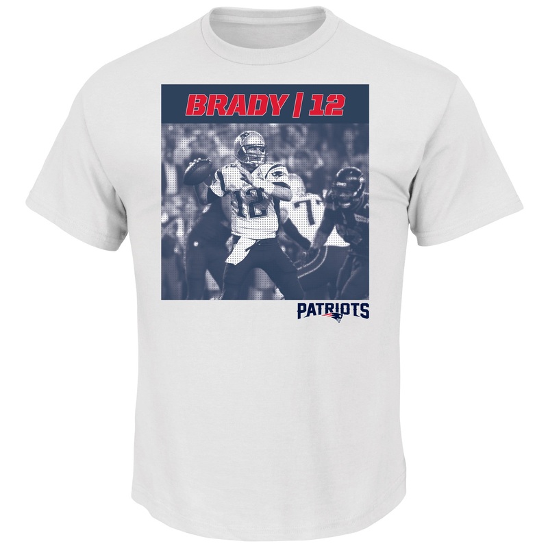 Majestic Tom Brady #12 One Defining Moment Men's White Shirt