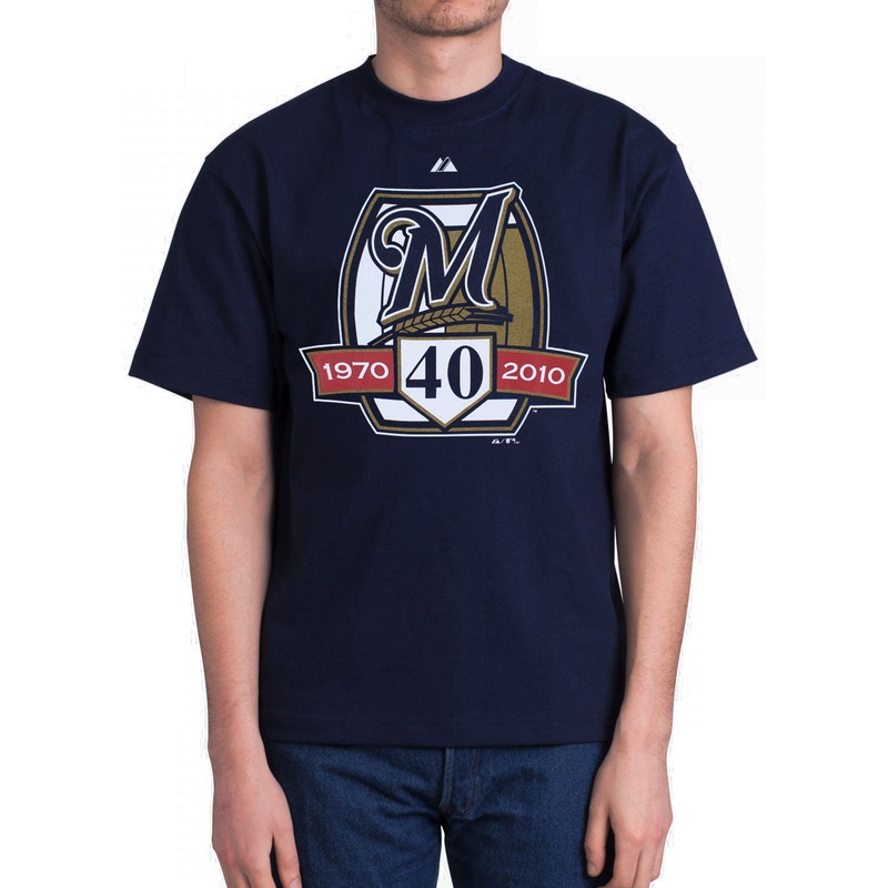 Milwaukee Brewers 40th Anniversary Commemorative Men's T-Shirt