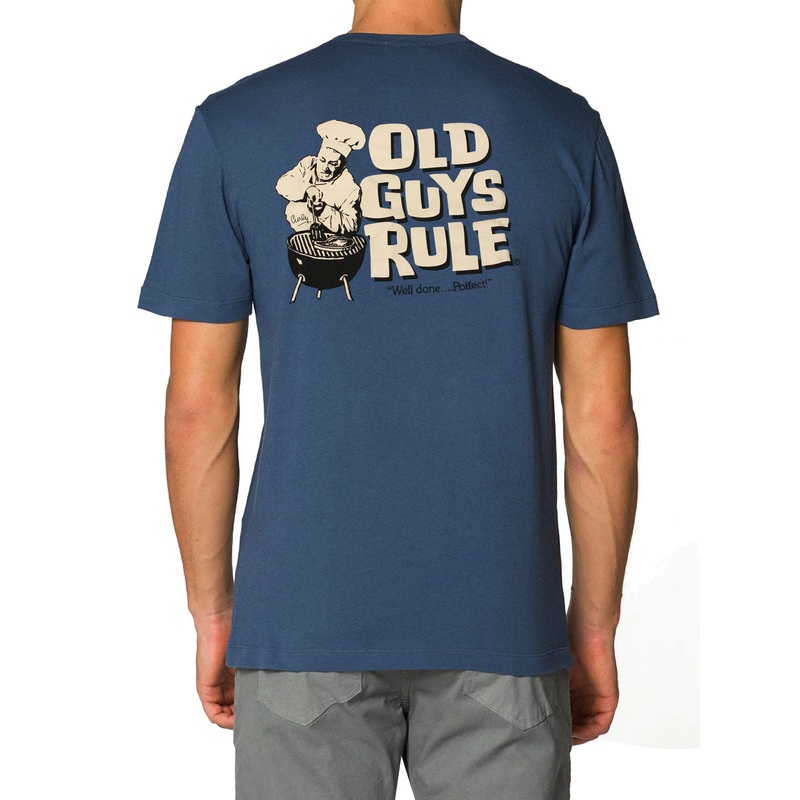 Old Guys Rule Three Stooges Curly BBQ T-Shirt