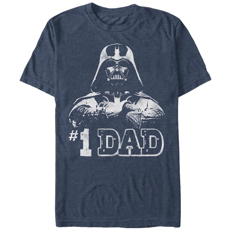 Star Wars Darth Vader Numero Uno Men's Navy Heather Shirt