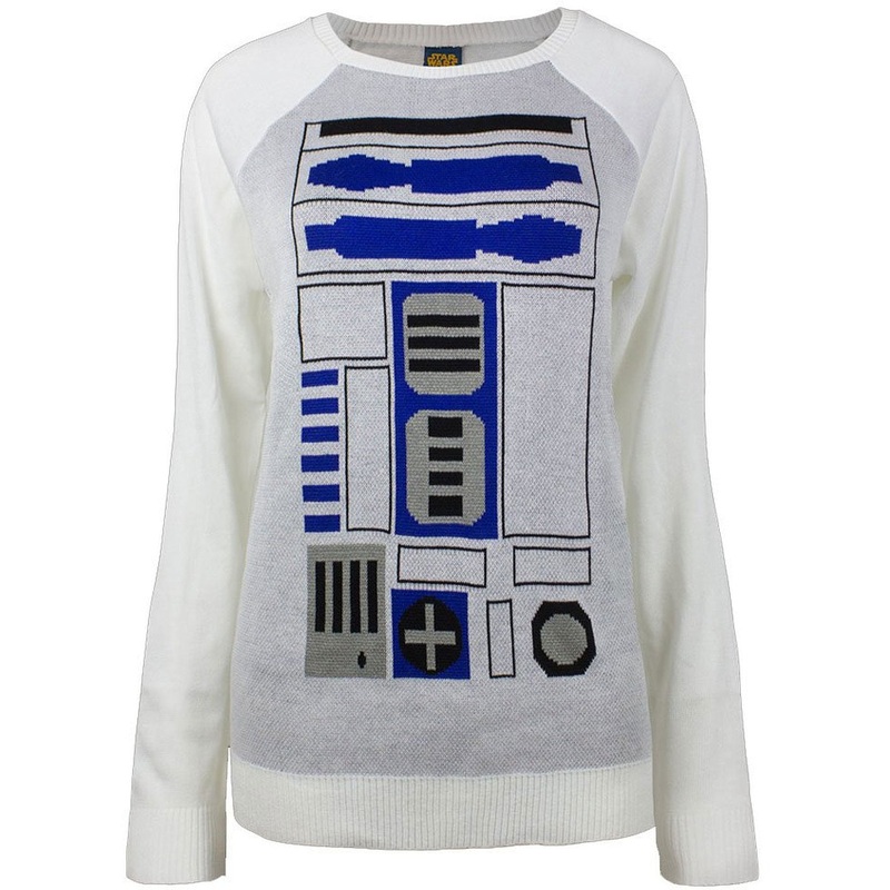 Star Wars R2D2 Women's Costume White Sweater