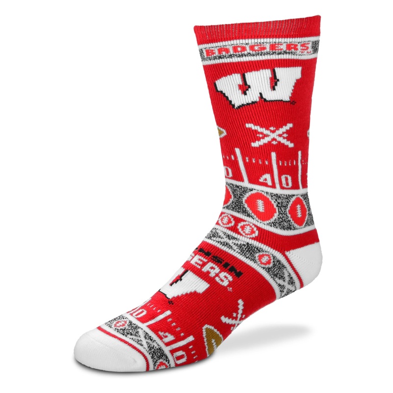 Wisconsin Badgers Super Fan Socks