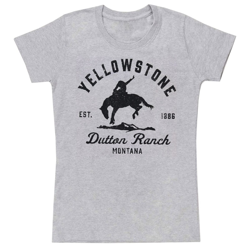Yellowstone Bucking Bronco Women's T-Shirt, Grey