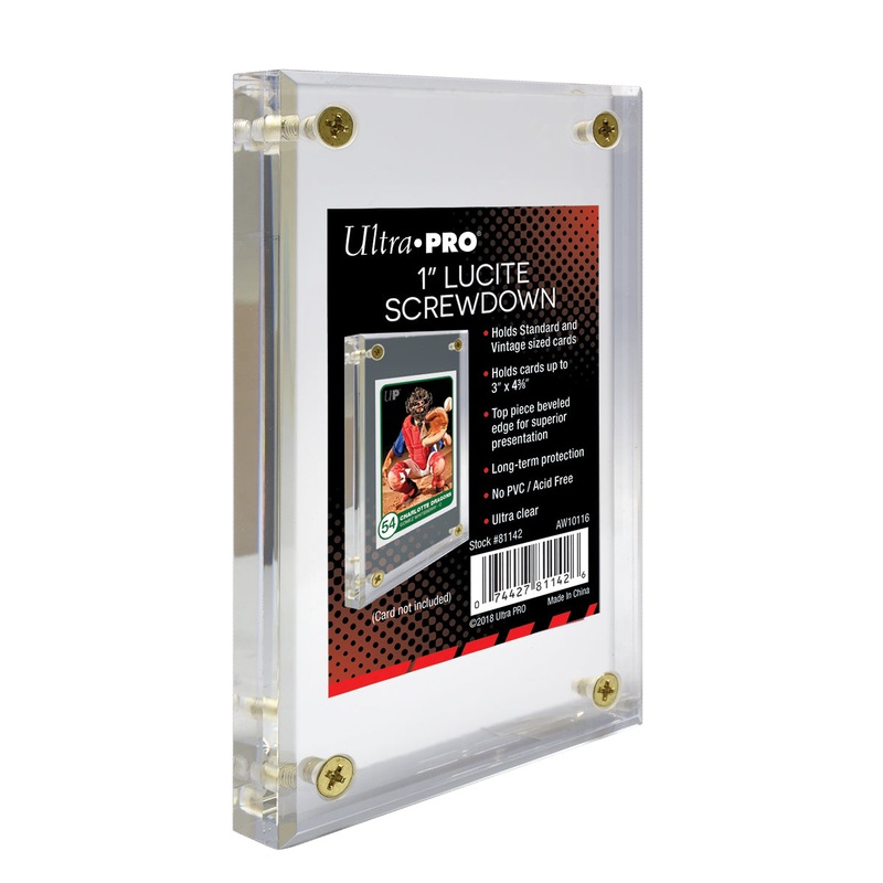 4 Screw Lucite Trading Card Holder 1 Super Thick Ultra Pro