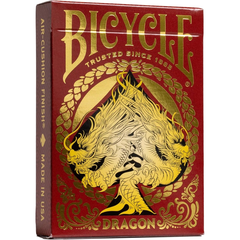 Bicycle Red Dragon Gold Foil Premium Playing Cards