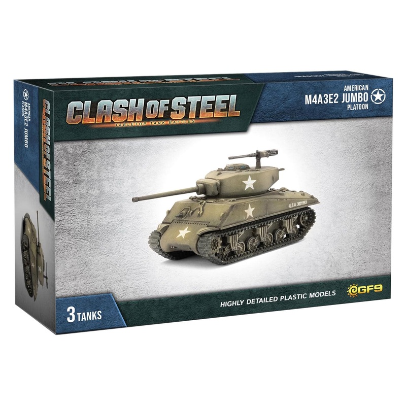 Clash of Steel: Tabletop Tank Battles - American M4A3E2 Jumbo Platoon