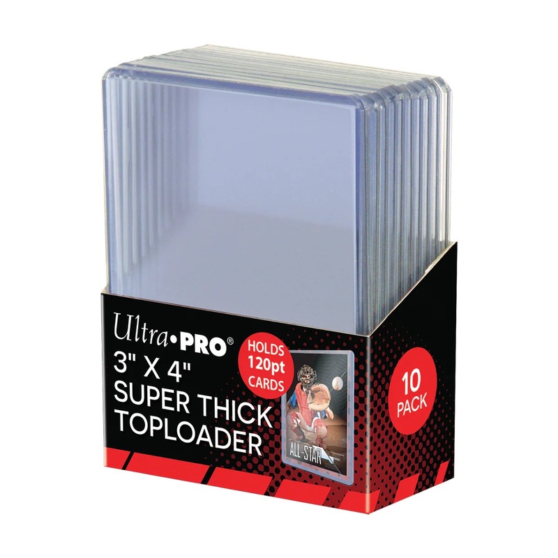 3" x 4" Clear Super Thick 120PT Toploaders (10ct)
