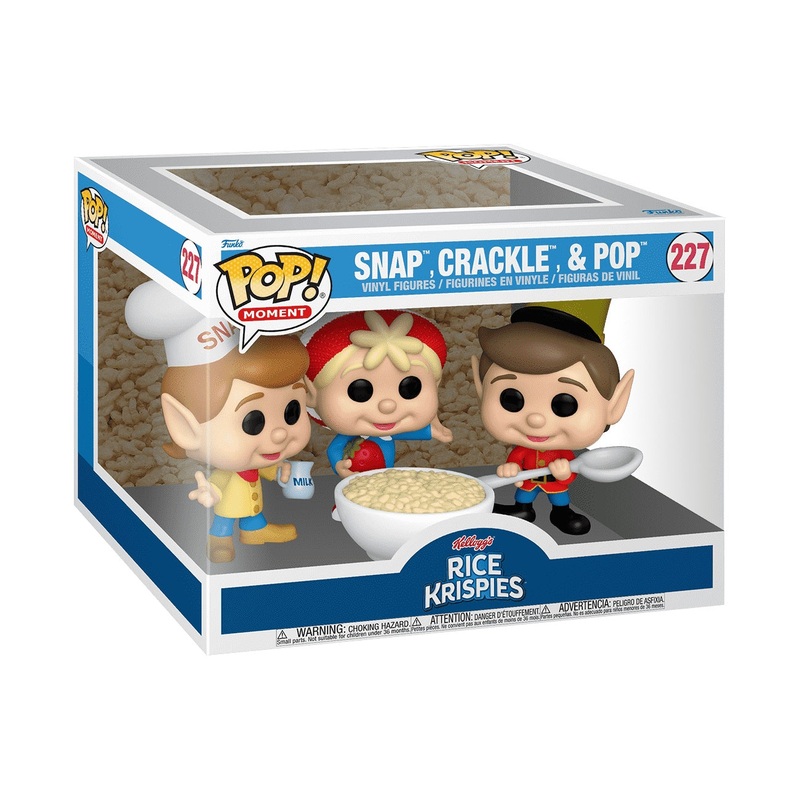 Funko POP! Moment Kellogg's Rice Krispies Snap, Crackle, & Pop Vinyl Figure (#227)