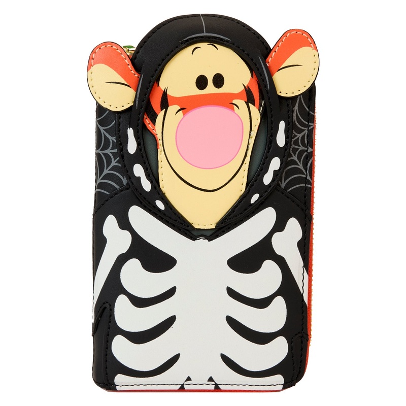 Winnie The Pooh Skeleton Tigger Cosplay Glow Zip Around Wallet