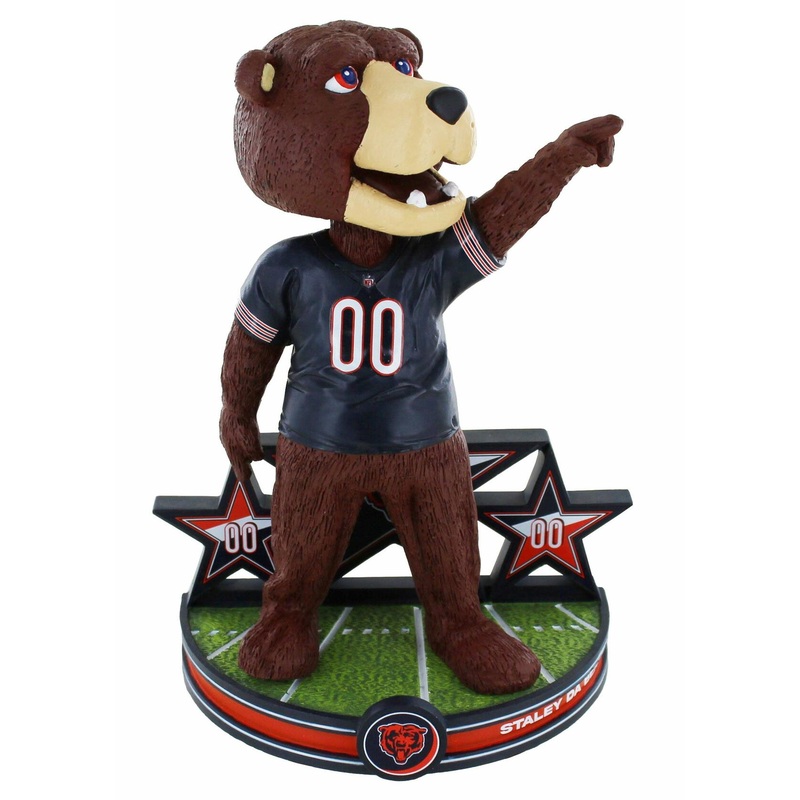 Chicago Bears Staley Da Bear Mascot Superstar Bobblehead, 8"