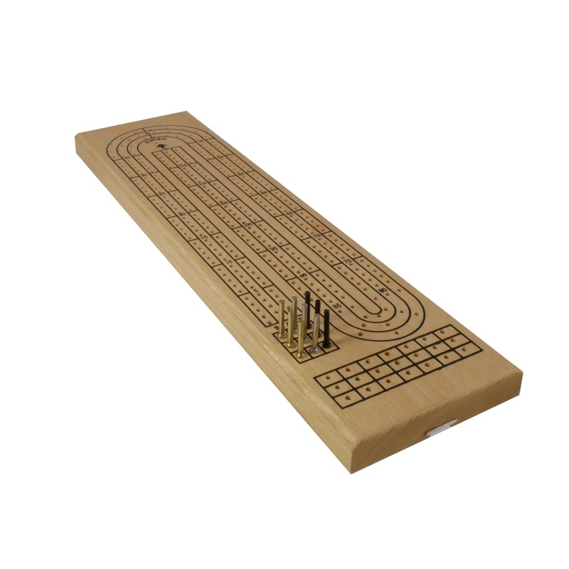 Cribbage: 3 Track Wood Cribbage Board