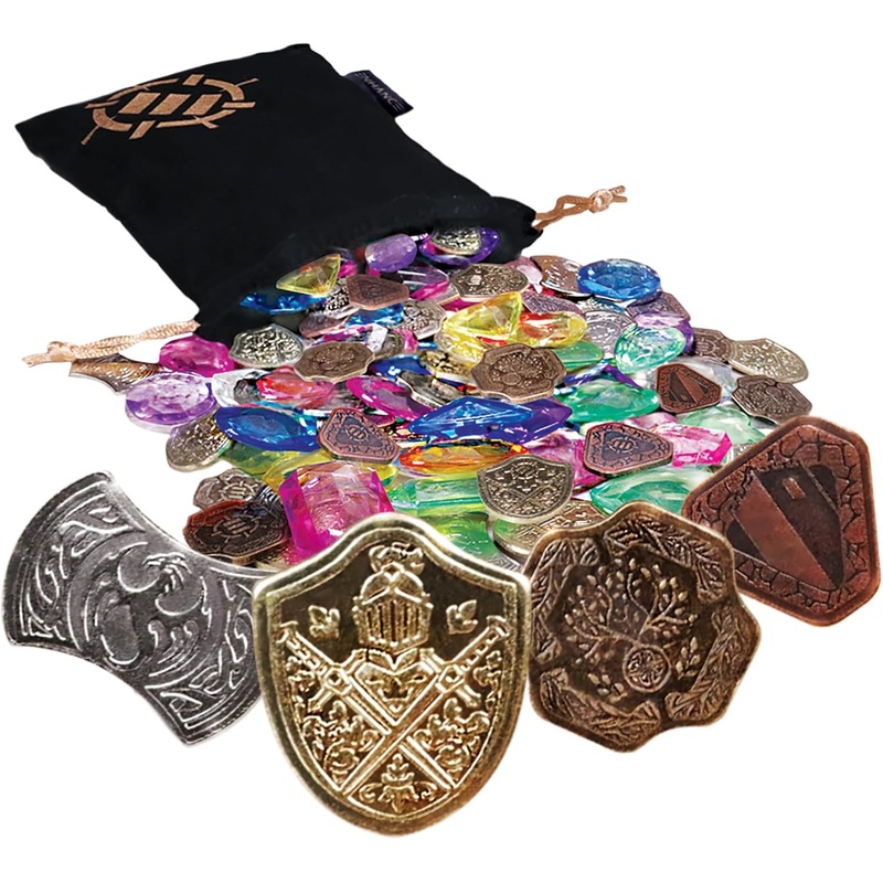 Tabletop Treasure Token Set | 40 Metal MTG Tokens (x10 Each Design)