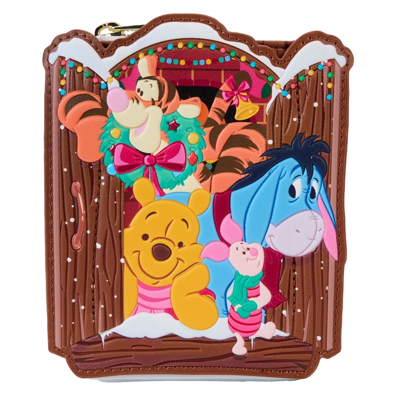 Winnie The Pooh & Friends Christmas Greetings Zip Around Wallet