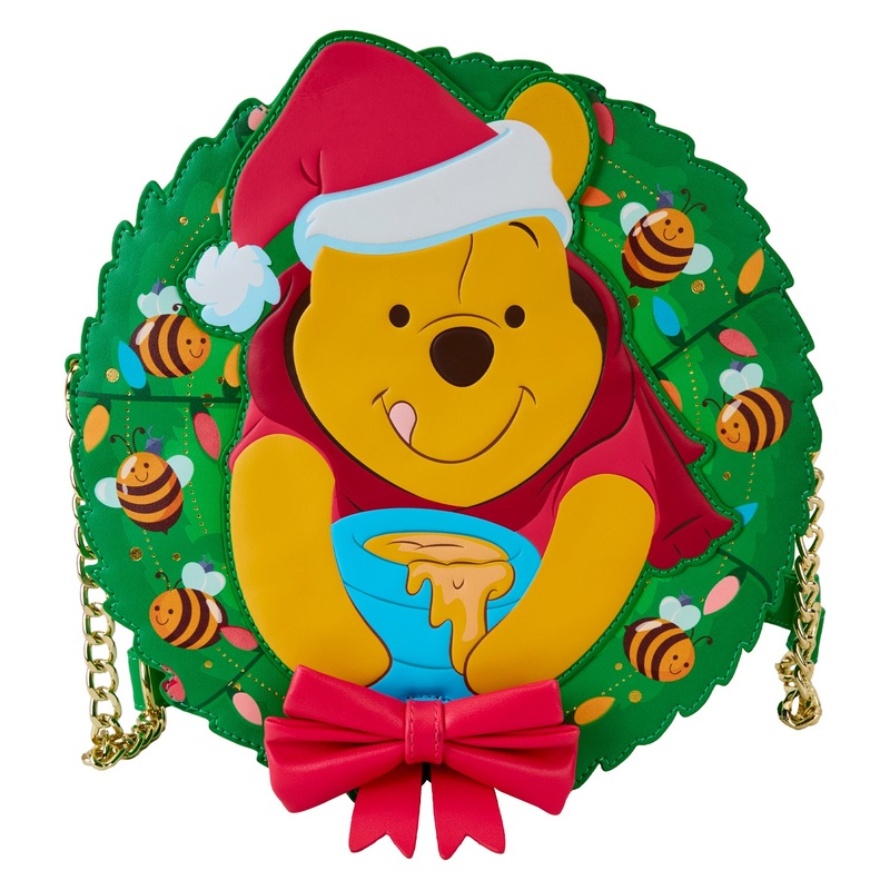 Winnie The Pooh Stuck In Wreath Glow Crossbody Bag