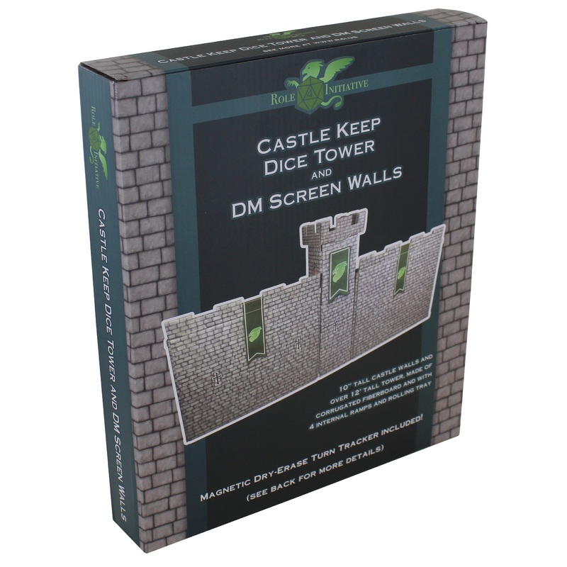 Castle Keep Dice Tower With DM Screen Walls