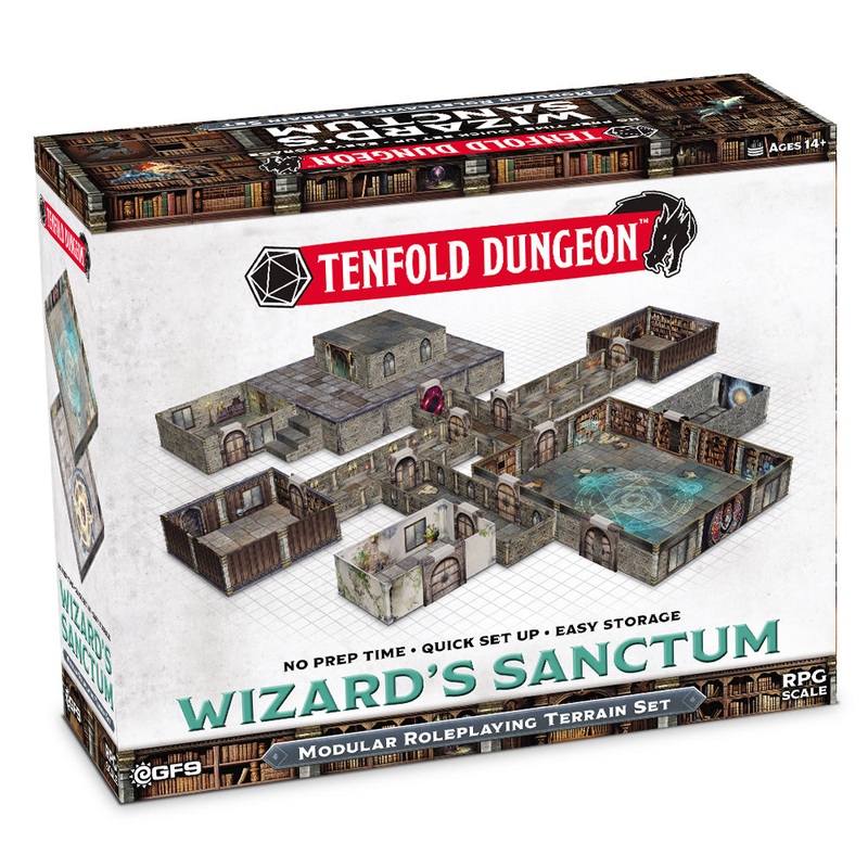 Tenfold Dungeon: Wizard's Sanctum | Modular Roleplaying Terrain