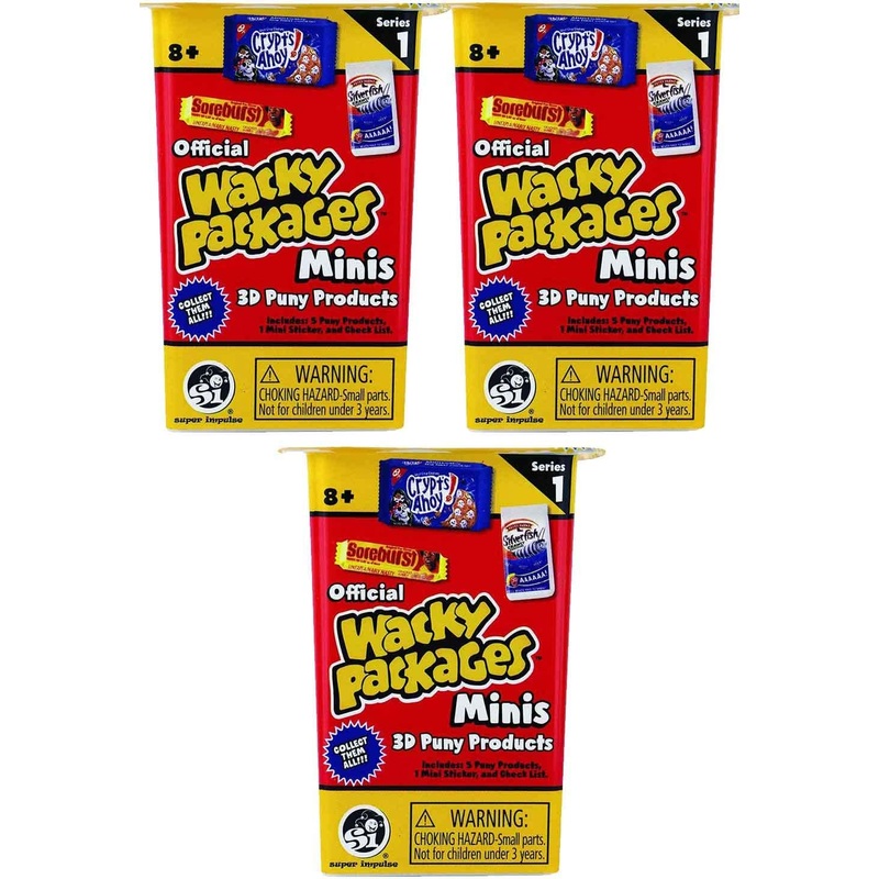 World's Smallest Wacky Packages Blind Box (Series 1) (Bundle of 3)