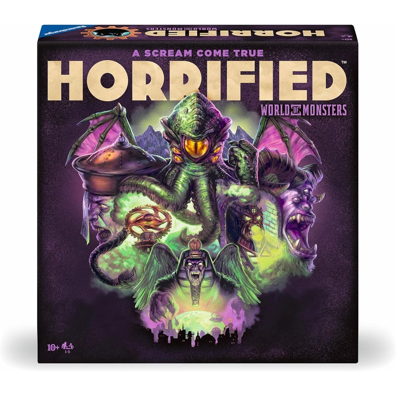 Horrified: World of Monsters | Cooperative Strategy Board Game