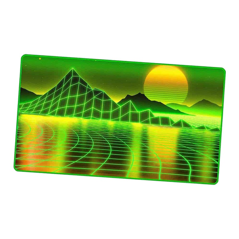 Premium Stitched Edge Retrowave Playmat: Artifact