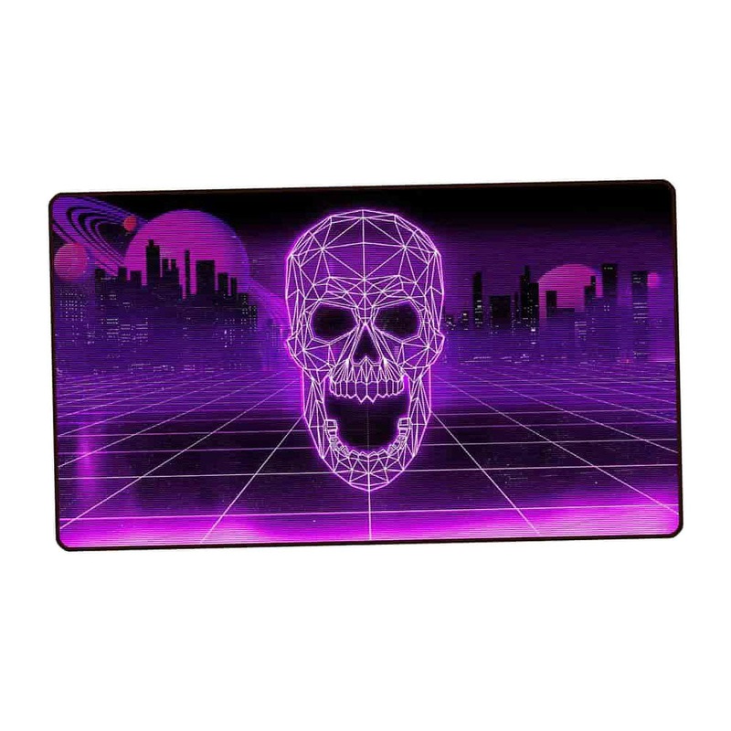 Premium Stitched Edge Retrowave Playmat: Swamp