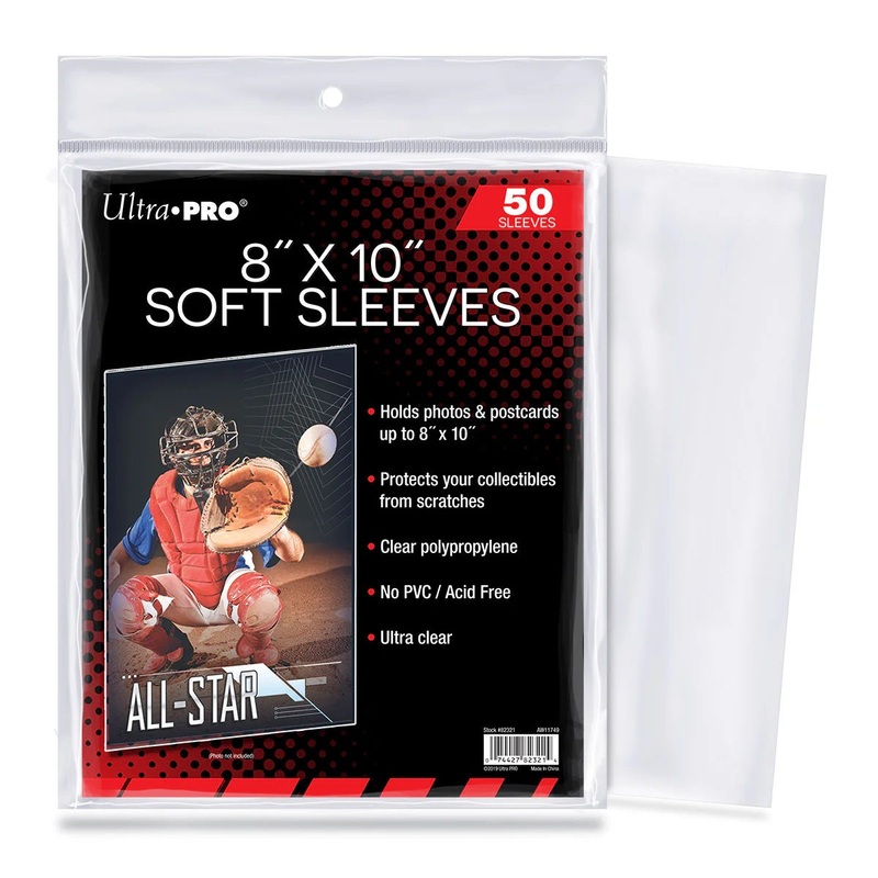 8" x 10" Soft Sleeves for Photos & Postcards, 50ct