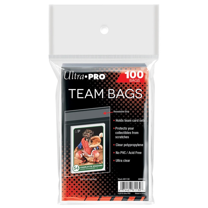 Team Bags Resealable Sleeves (100ct)