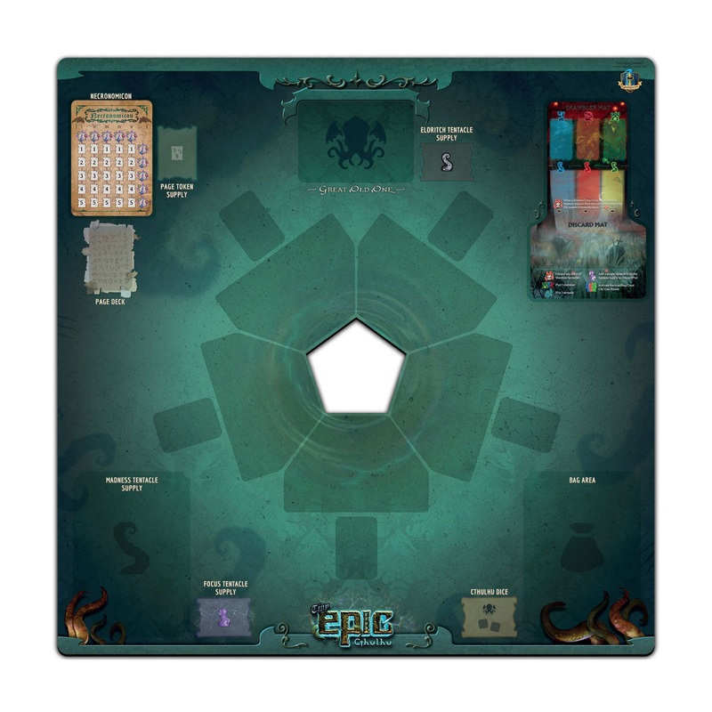 Tiny Epic Cthulhu Game Mat, 25" x 25"