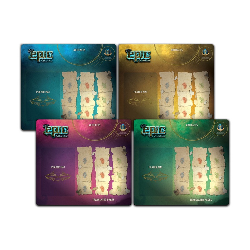 Tiny Epic Cthulhu Player Mats, 4-Pack