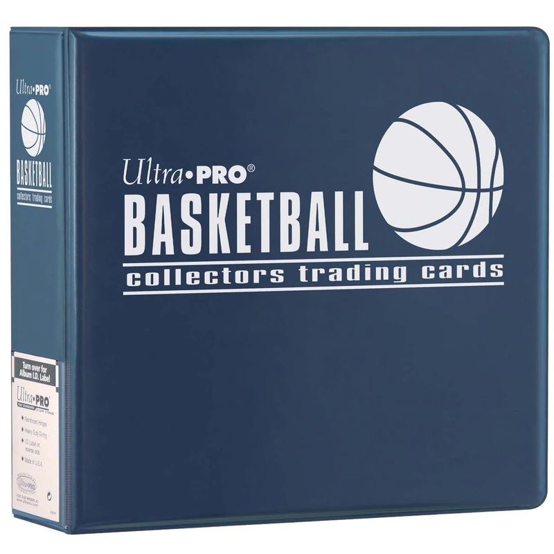 3" Basketball Trading Card Album, Blue