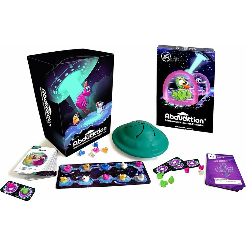 Abducktion Game | Bundle Base + IntergalacDuck Research Expansion Combo Pack
