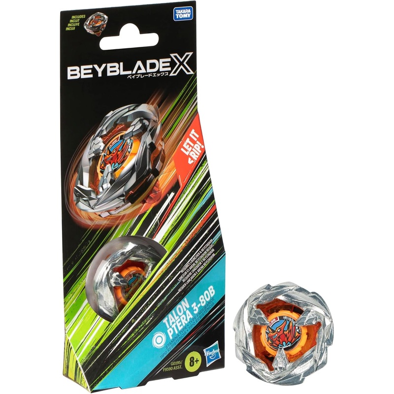 BEYBLADE X Talon Ptera 3-80B Booster Pack Set with Stamina Type Right-Spinning Top