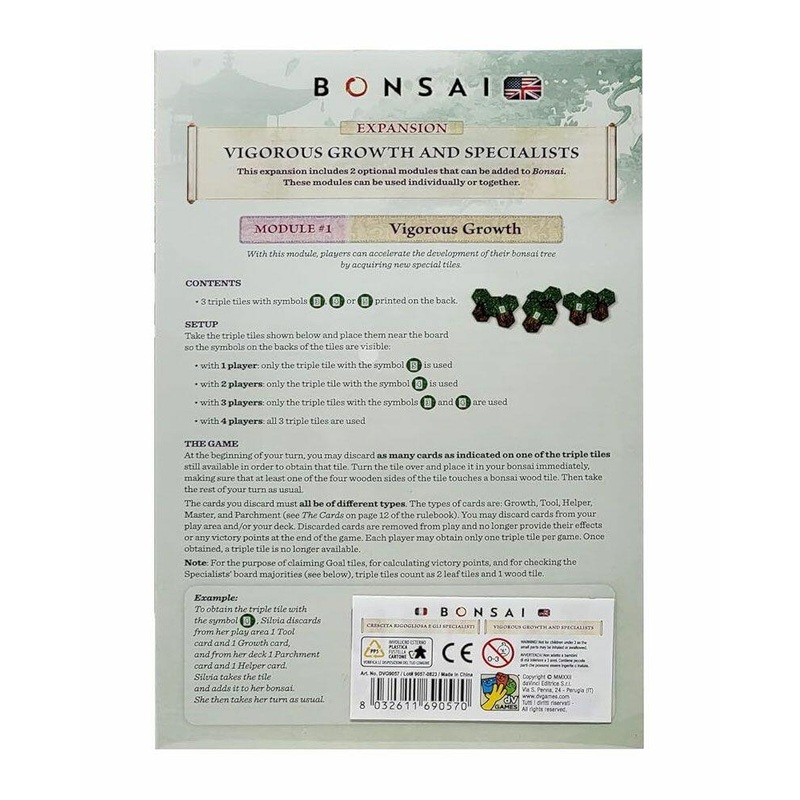 Bonsai Board Game Expansion: Vigorous Growth and Specialists