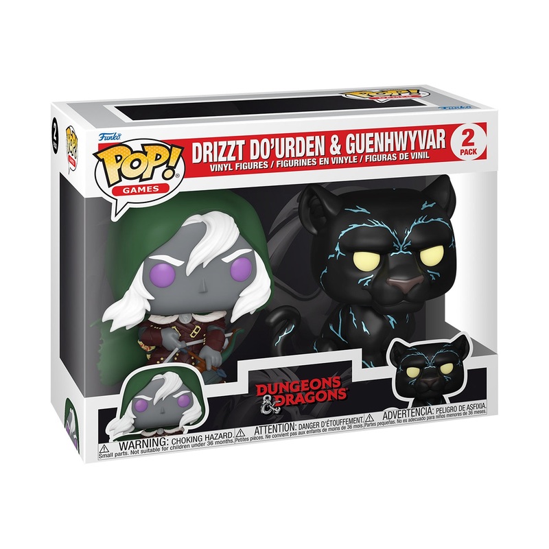 Funko POP! Games Dungeons & Dragons Drizzt Do'urden & Guenhwyvar Vinyl Figure, 2-Pack