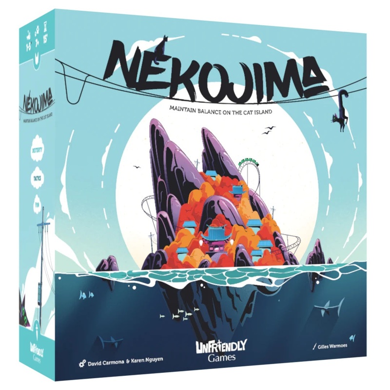 Nekojima Board Game | Family Friendly Dexterity Party Game