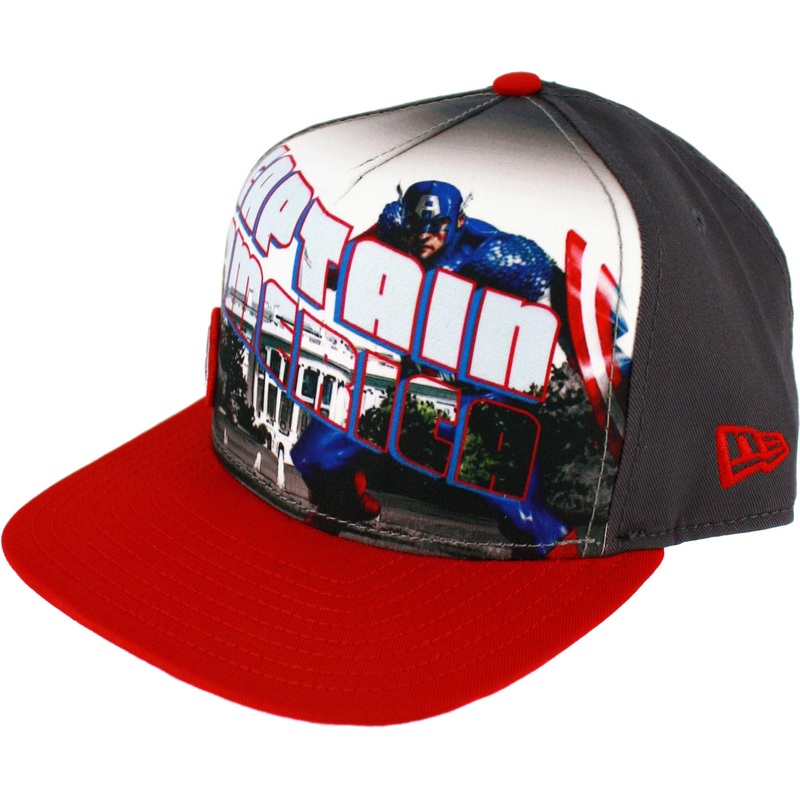 Captain America Hero Post Snapback Cap
