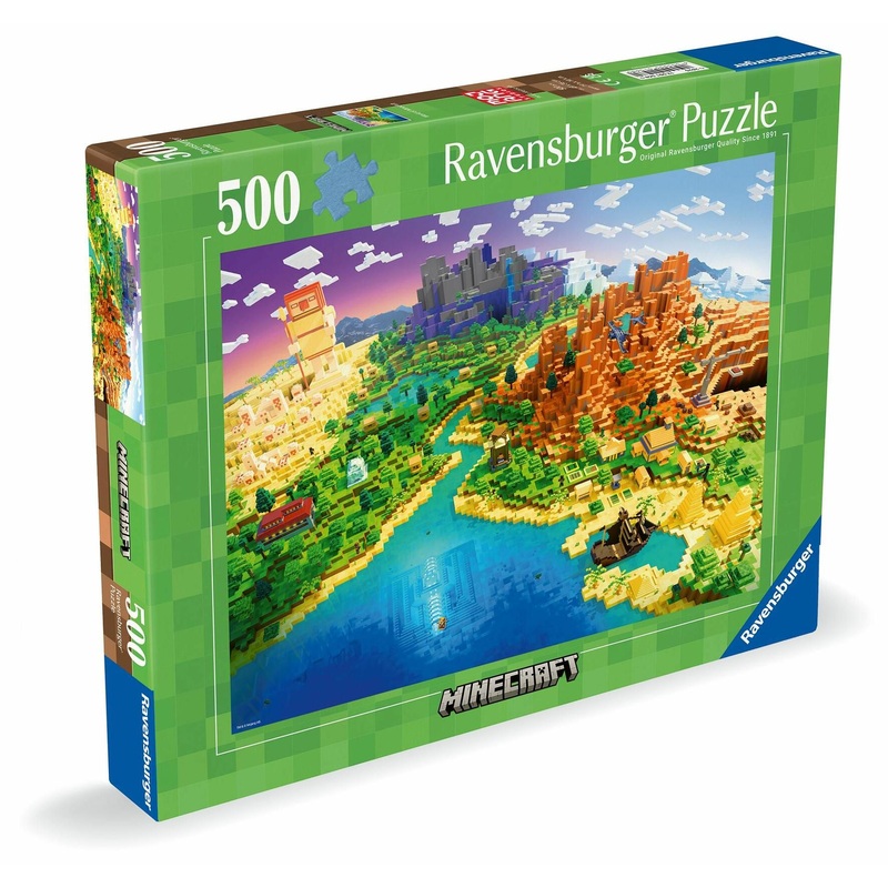 World of Minecraft Jigsaw Puzzle, 500-Pieces