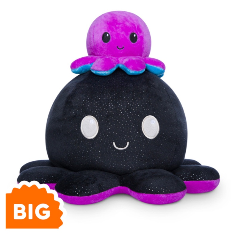 BIG REVERSIBLE OCTOPUS BLACK/RAINBOW