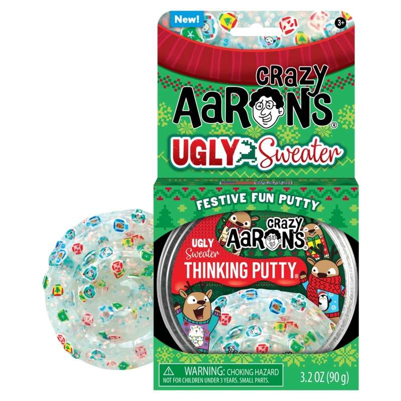 CRAZY AARON'S THINKING PUTTY UGLY SWEATER