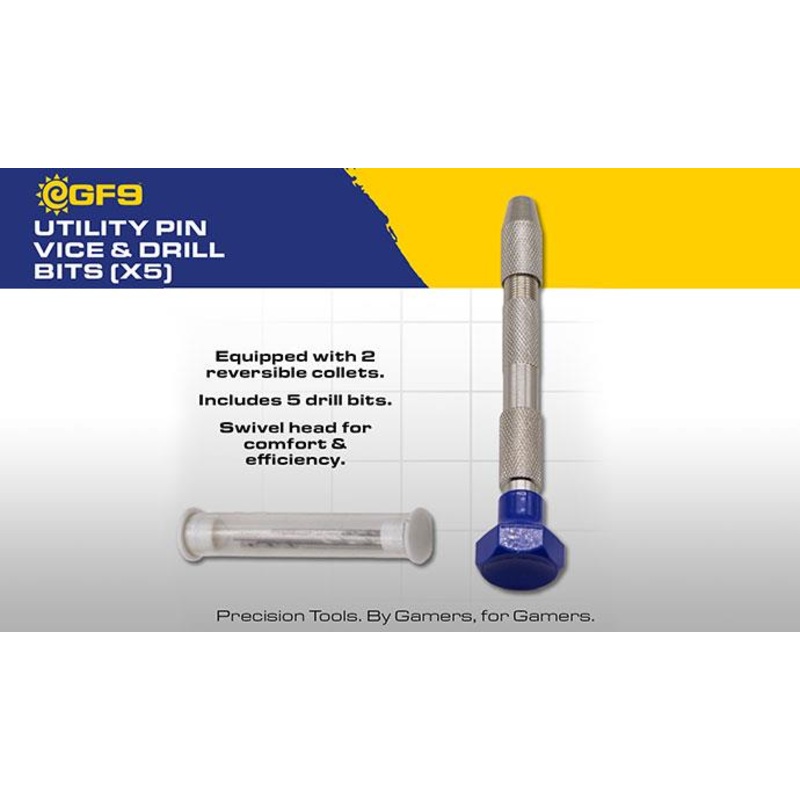 UTILITY PIN VICE & DRILL BITS (x5)
