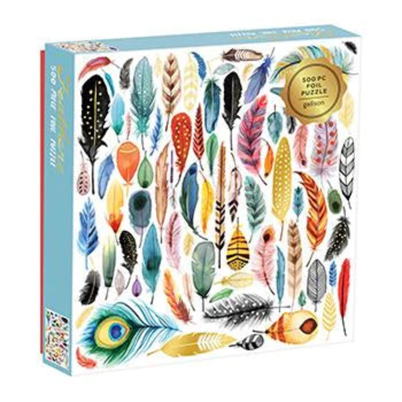 FEATHERS 500 PC GOLD FOIL PUZZLE