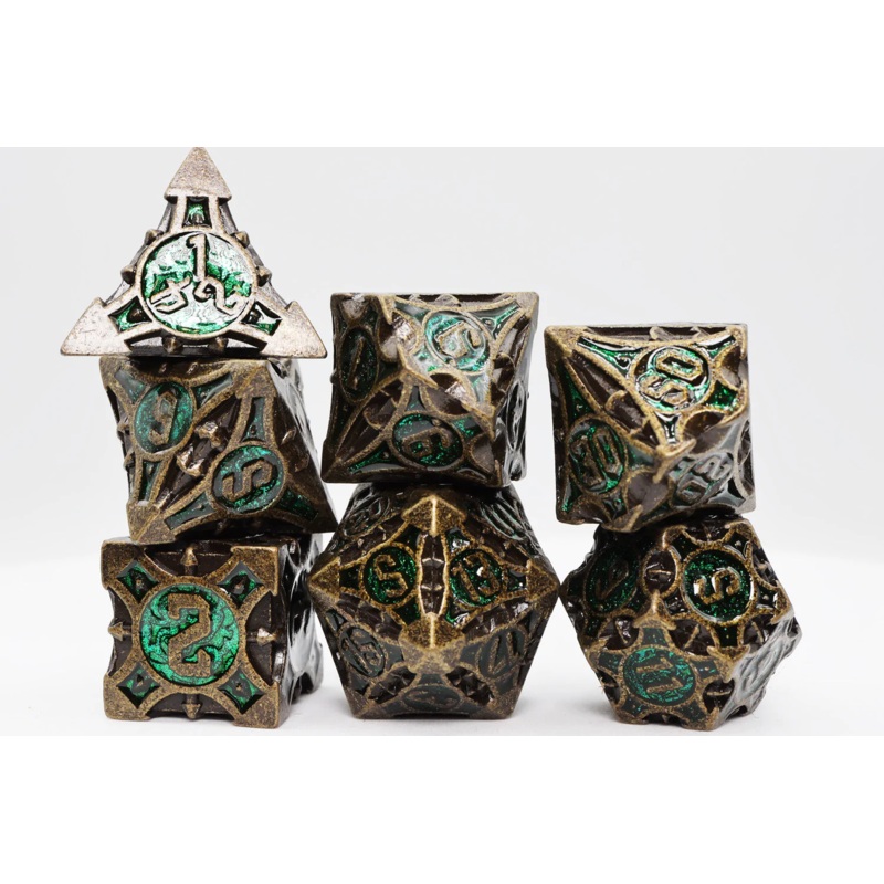 ANCIENT FOREST ARROW METAL DICE
