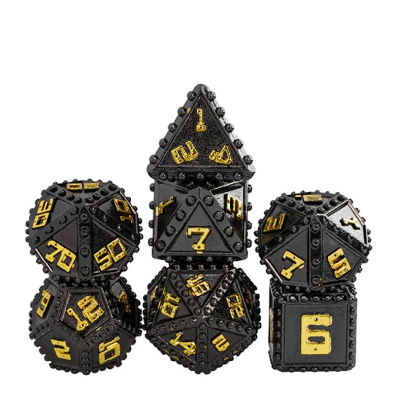 BRIGADINE SHADOW ARMOR METAL RPG DICE SET