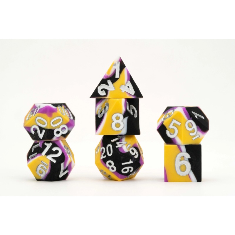 PRIDE SILICONE DICE SET: NON-BINARY