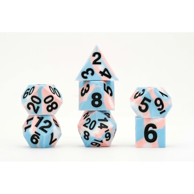 PRIDE SILICONE DICE SET: TRANSGENDER